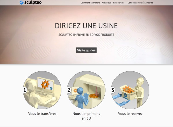 Sculpteo service d'impression 3D en ligne